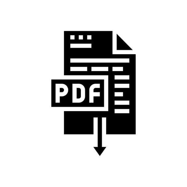 stáhnout PDF soubor s obrázkem ikony vektoru - Vektor, obrázek