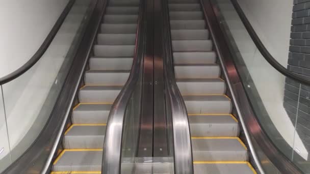 Escalator moving, video footage background - Footage, Video