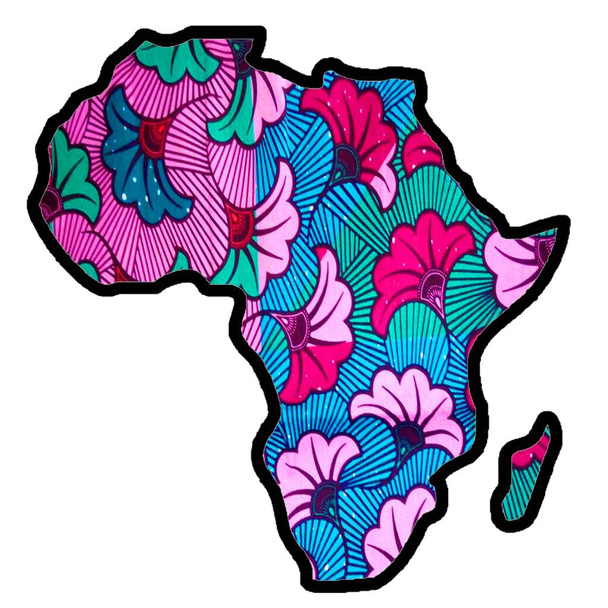 Afrikan kartta suuri lahja matkailijoille ja paimentolaisille. Suuri lahja Afrikkalainen taiteen ystäville, Kwanzaa, musta historia kuukausi, ja Juneteenth. Suuri maantieteellinen lahja. - Valokuva, kuva
