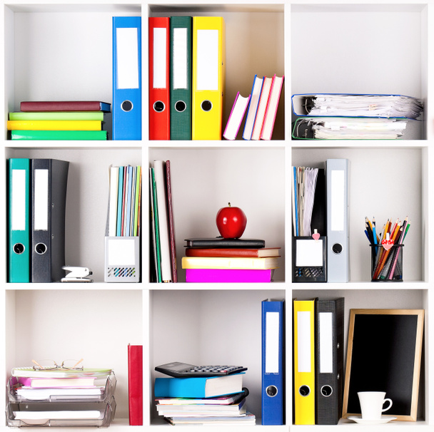 Folders on shelves - Photo, Image