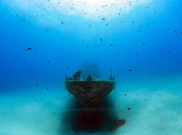 The wreck of the P31 Patrol Boat in Comino, Malta - Photo, Image