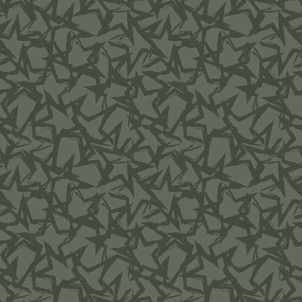 Green Stars coup de pinceau fond de motif sans couture pour les textiles de mode, graphiques - Vecteur, image