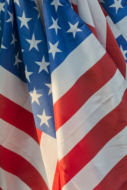 Amerykańska flaga macha - Zdjęcie, obraz