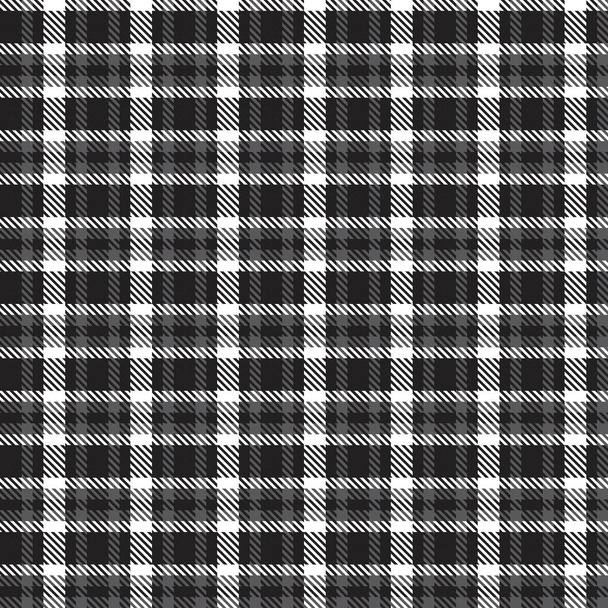 Fekete-fehér aszimmetrikus kockás texturált zökkenőmentes minta alkalmas divat textil és grafika - Vektor, kép