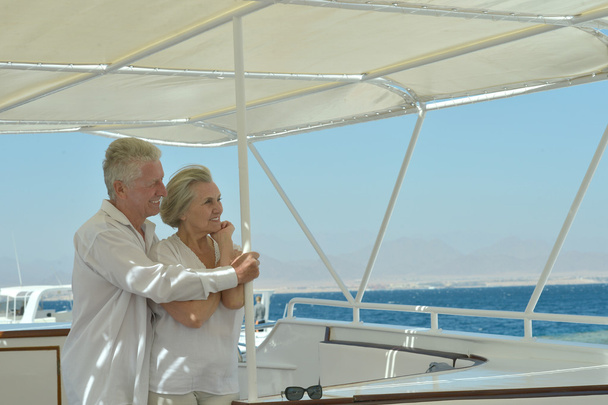 Idősebb pár miután hajóútra - Fotó, kép