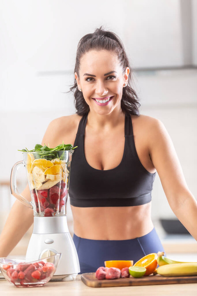 New year's fitness resolution - working out and healthy nutrition. - Foto, Bild