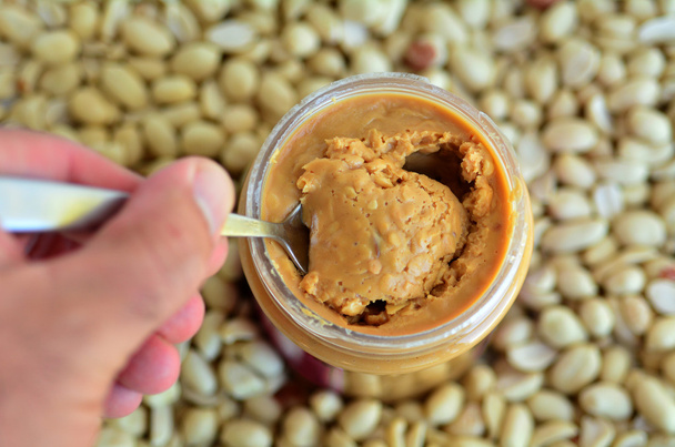 Crunchy peanut butter - Photo, Image