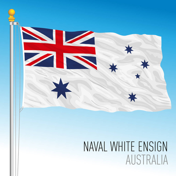 オーストラリア海軍旗、オーストラリア、ベクトルイラスト - ベクター画像