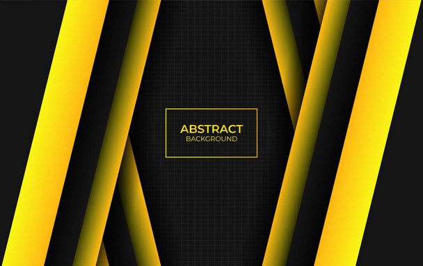 Modern abstract yellow and black - Vector, Image