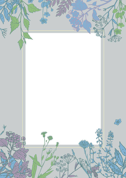 Botanical background vector image with decorative floral elements for your design  jpg ! Perfect for branding and textiles! I wish you to create with these flower pictures inspiring masterpieces and floral you fun! - Photo, image