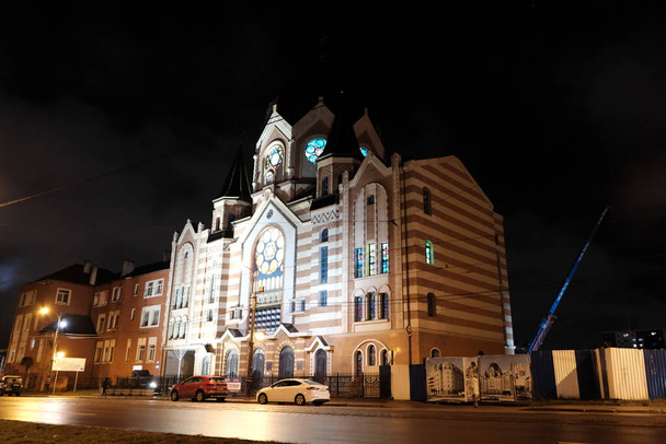 Kaliningrad, Russia, sinagoga corale, venerdì sera, inizio dello Shabbat - Foto, immagini