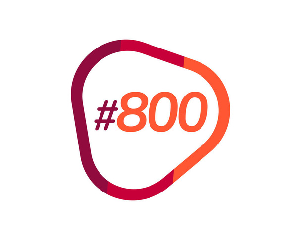 Номер 800 дизайн изображения, 800 логотипов - Вектор,изображение