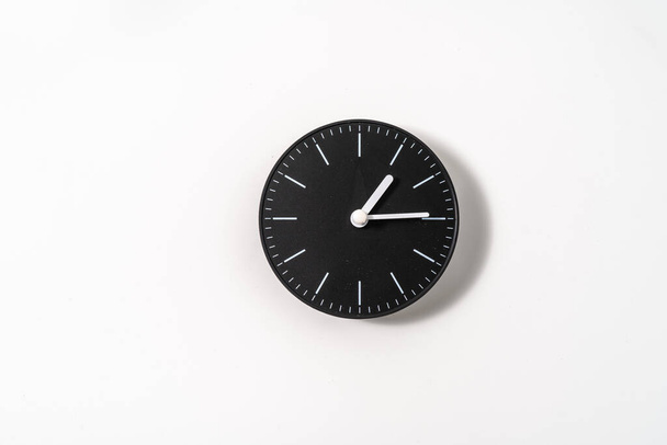 close up of an office clock on white background with clipping path - Photo, Image