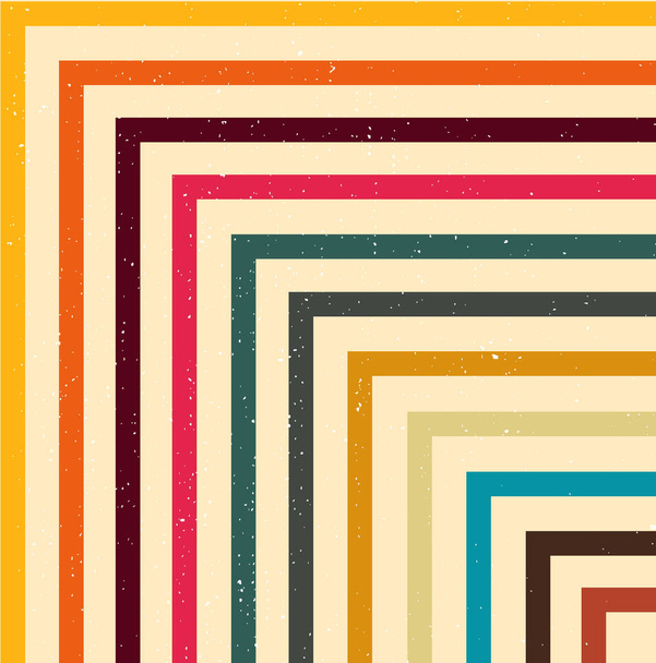 Retro colorful stripe with grunge filter Premium Vector - Vector, Image