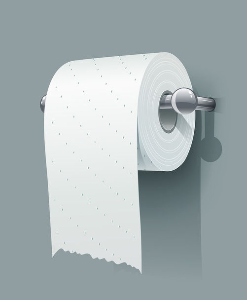 Toilettenpapierrolle - Vektor, Bild