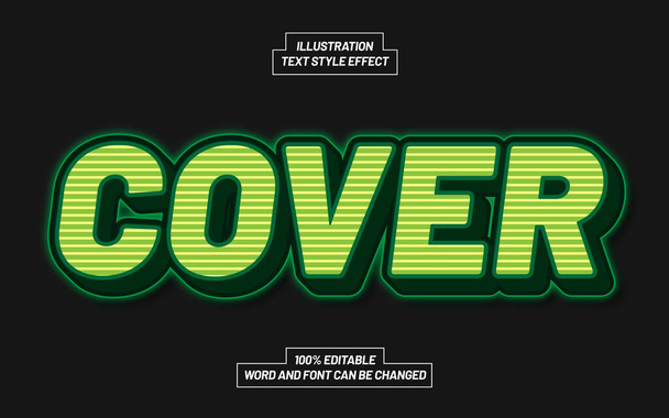 Cover Text Style Effekt - Vektor, Bild