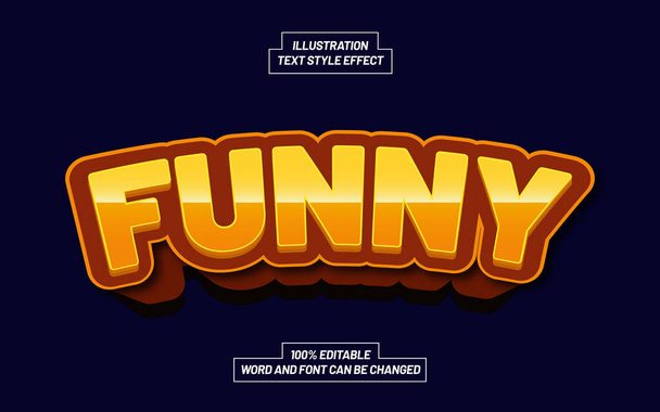 Funny Game Text Style Effect - Vector, Image