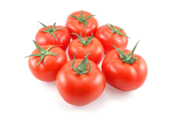Tomato on white background - Foto, afbeelding