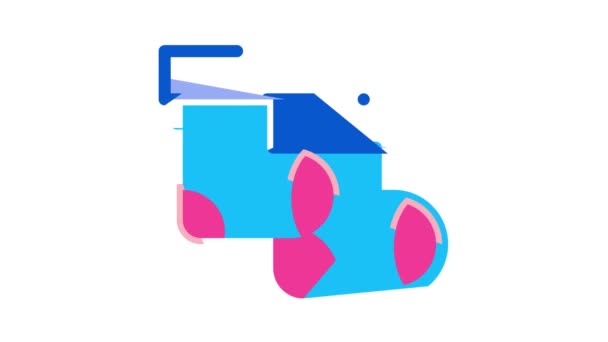 Baby Clothes And Tools Icon Animation - Footage, Video