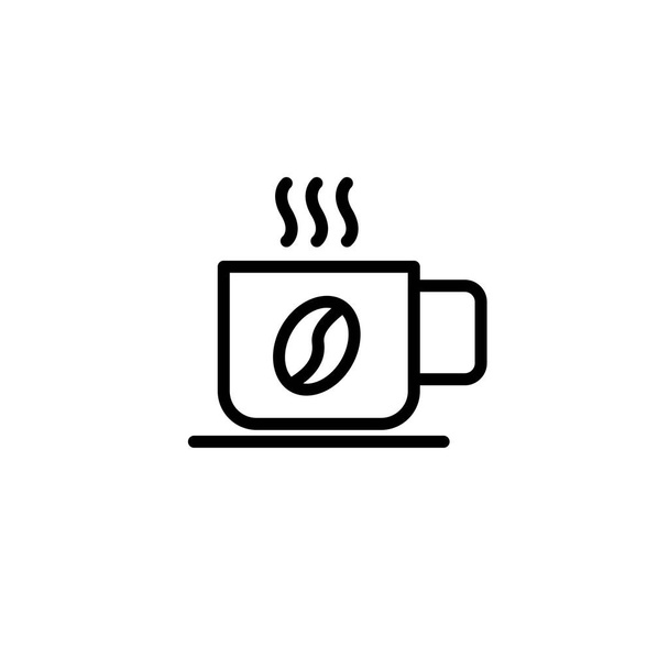 Ikona šálku. Design ikon pro kavárny a restaurace. Vektor - Vektor, obrázek