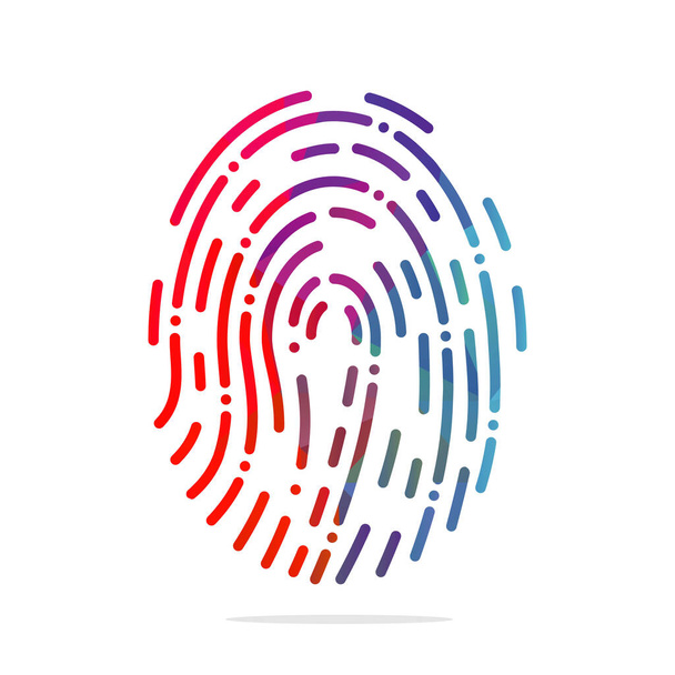 Fingerprint vector template design. Identity logo design. - Vector, Image