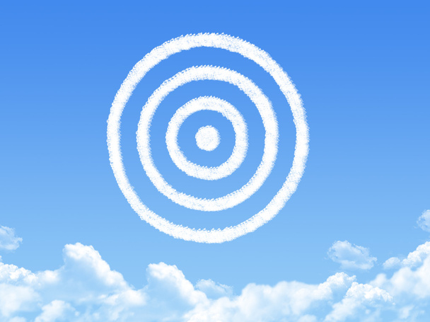 darts target aim cloud shape - Foto, Imagem