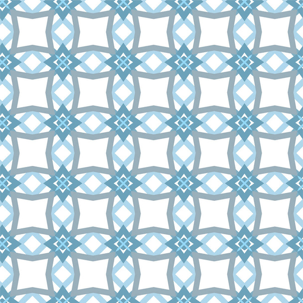 Geometric recurring ornamental vector pattern. Seamless design texture with pastel shades - Vecteur, image