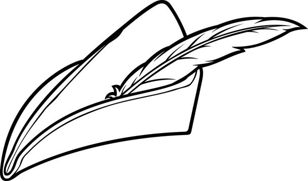 Robin hood hat - Вектор, зображення