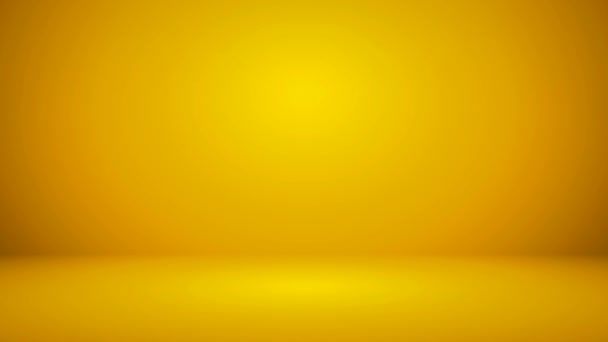 Yellow Screen Studio Φόντο για 60 Sec Συνέχεια σε 4K. Κενό κίτρινο φόντο οθόνης για Animation - απλό κίτρινο στούντιο οθόνης. - Πλάνα, βίντεο