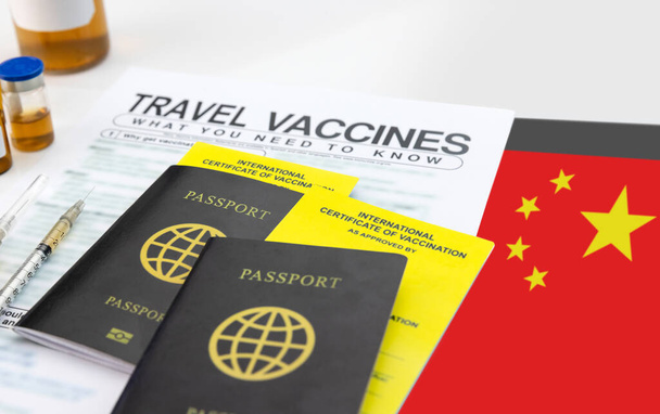 Obtenga el certificado internacional de vacunación antes de viajar - Foto, Imagen