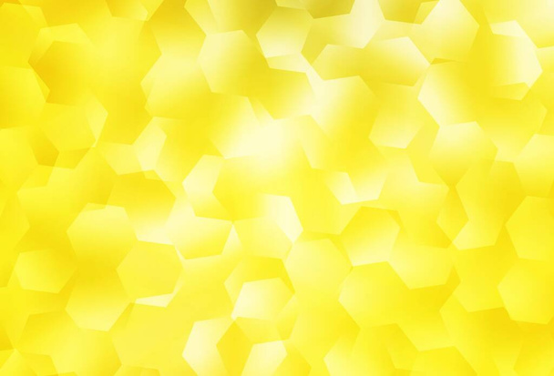 Kevyt Keltainen vektori kolmio mosaiikki rakenne. Värikäs kuva abstrakti tyyli kolmiot. Täysin uusi muotoilu pakkausselosteeseesi. - Vektori, kuva