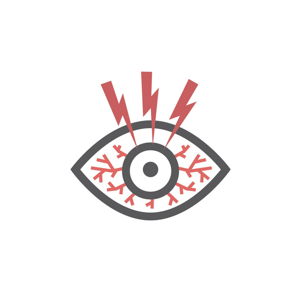 Síndrome do olho seco. Ilustração vetorial - Vetor, Imagem