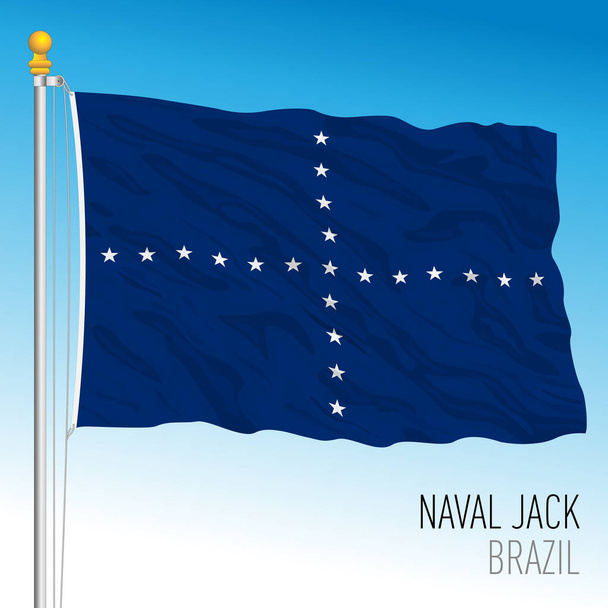 Бразильский флаг, Бразилия, векторная иллюстрация - Вектор,изображение