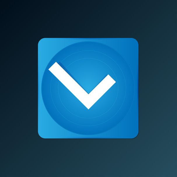 Vector Tick Icon - Vetor, Imagem