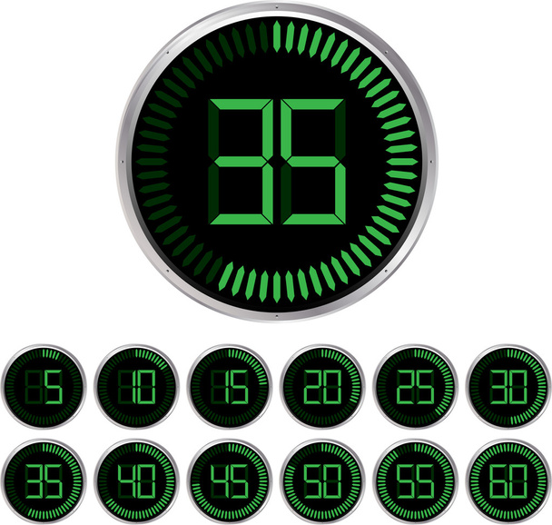 Set of timers - Διάνυσμα, εικόνα