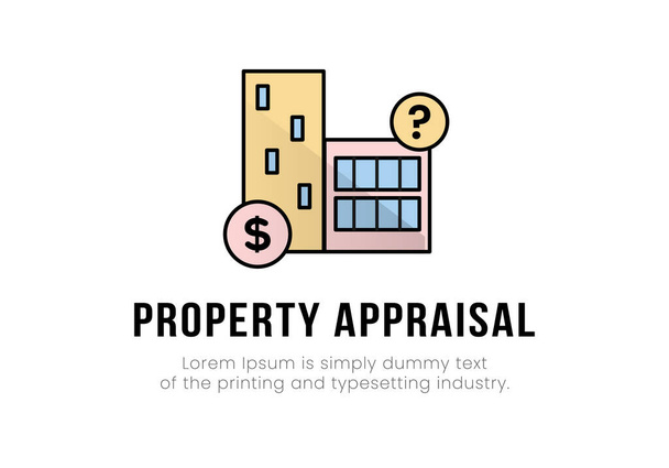 Logo. Property appraisal. Vector illustration. - Vector, Image