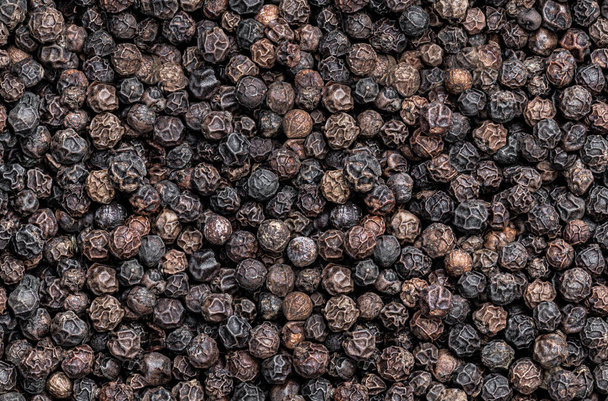 Seamless  endless pattern of black pepper corn  - Foto, imagen
