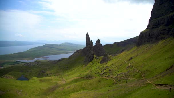 Velho Homem de Storr pináculos Ilha de Skye - Filmagem, Vídeo