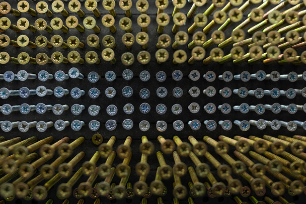 Nails closeup in a hardware store - Photo, Image