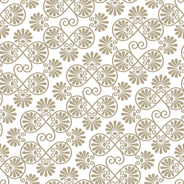 Vector seamless floral paper cut pattern - Vektör, Görsel