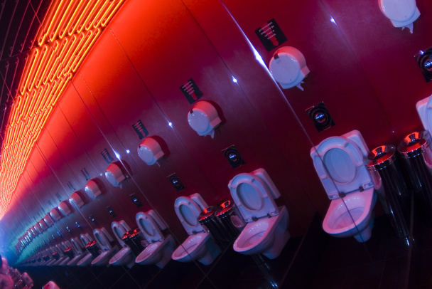 Urinals in public toilet - Φωτογραφία, εικόνα