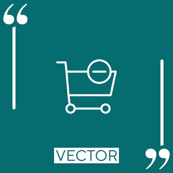 cart    vector icon Linear icon. Editable stroked line - Vector, Image