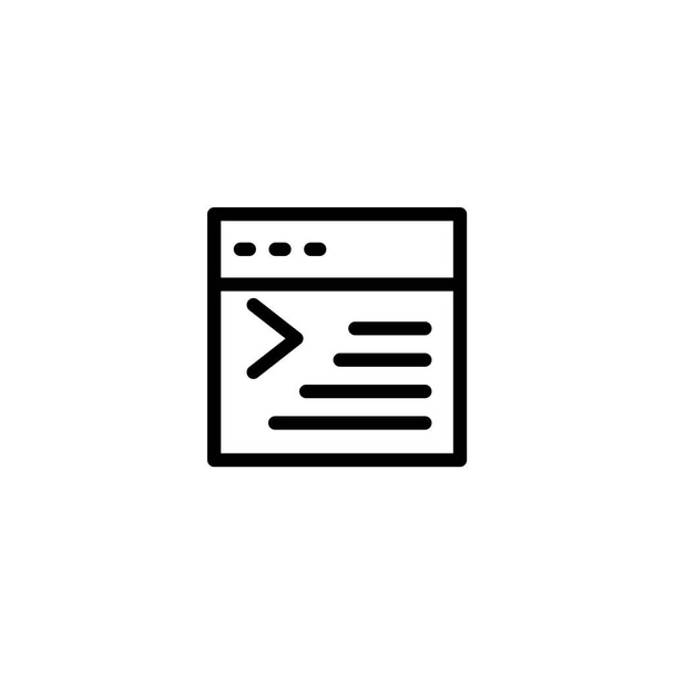 Icono de comando de programación. Diseño de iconos para programación e ingeniería de software. Vector - Vector, Imagen