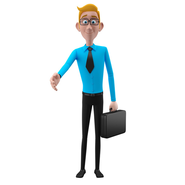 бізнесмен персонажа з мультфільму
 - Фото, зображення
