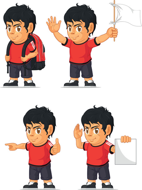 Soccer Boy Customizable Mascot 12 - Vector, Image