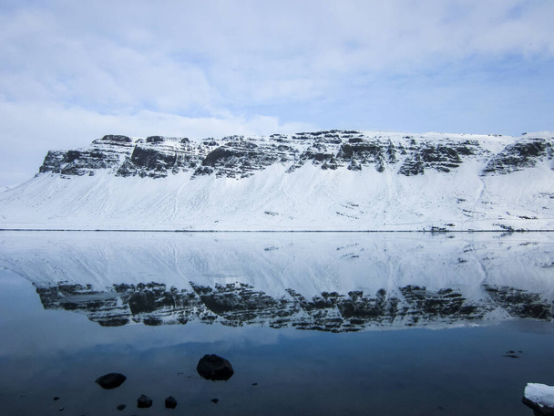 Winter landscape in southern Iceland, Northern Europe. - Foto, Bild