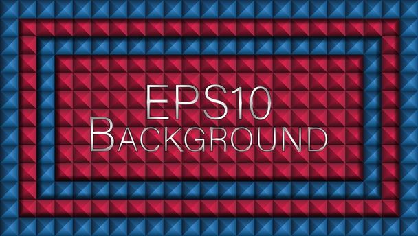EPS10 vector background. Exceptional background composed of a multitude of pyramids with shades and shadows. A very useful resource for any use. - Vector, Image