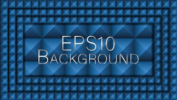 EPS10 Vektorhintergrund. Außergewöhnlicher Hintergrund, bestehend aus einer Vielzahl von Pyramiden mit Schatten und Schatten. Eine sehr nützliche Ressource für jeden Einsatz. - Vektor, Bild