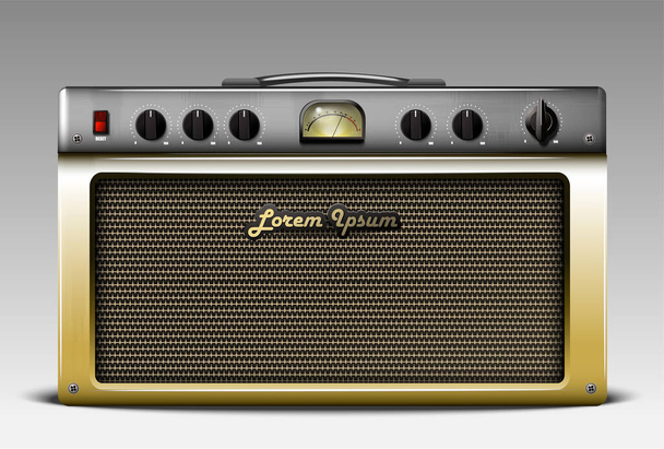 Realistic guitar combo amp. Vector illustration. - Vector, Image