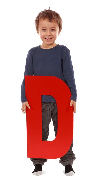 Letter "D" boy - Foto, Bild